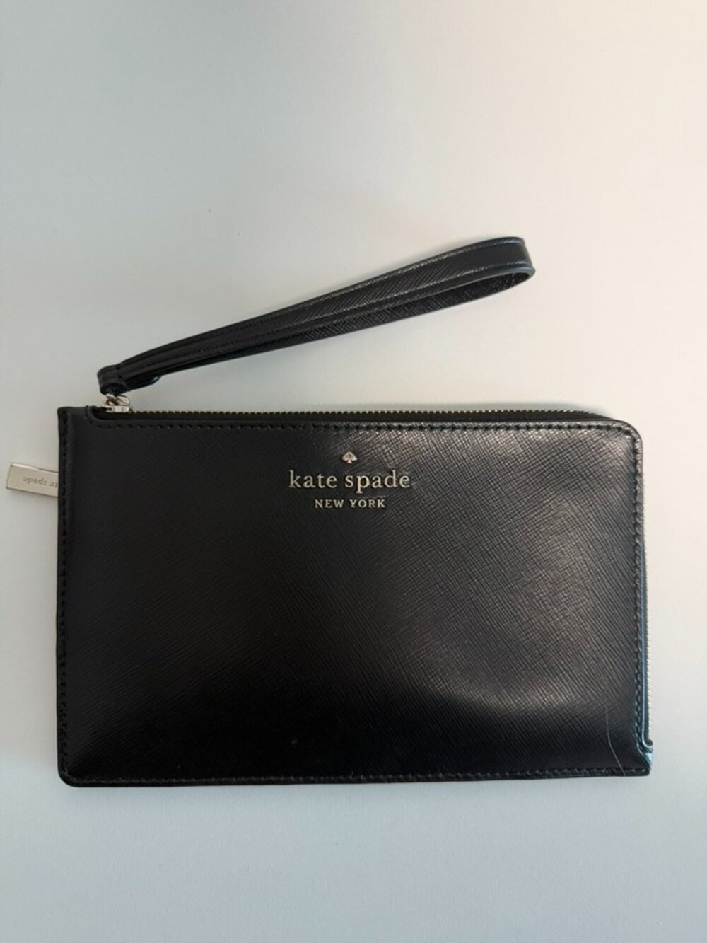 Kate Spade Black Saffiano Wristlet Clutch Wallet